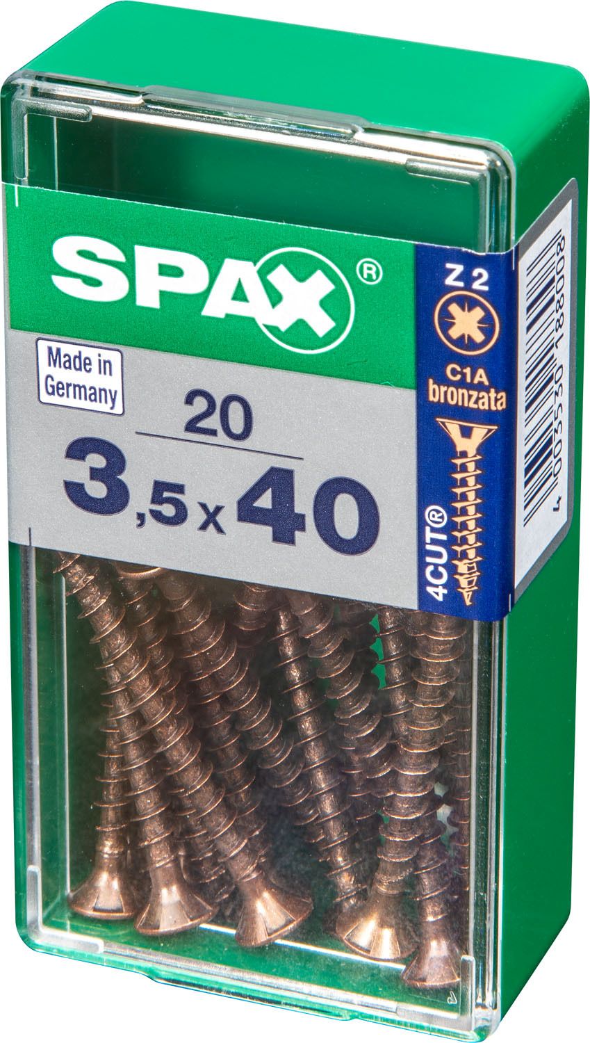 PLANA SPAX Z2 BRONCE S 20 UD.