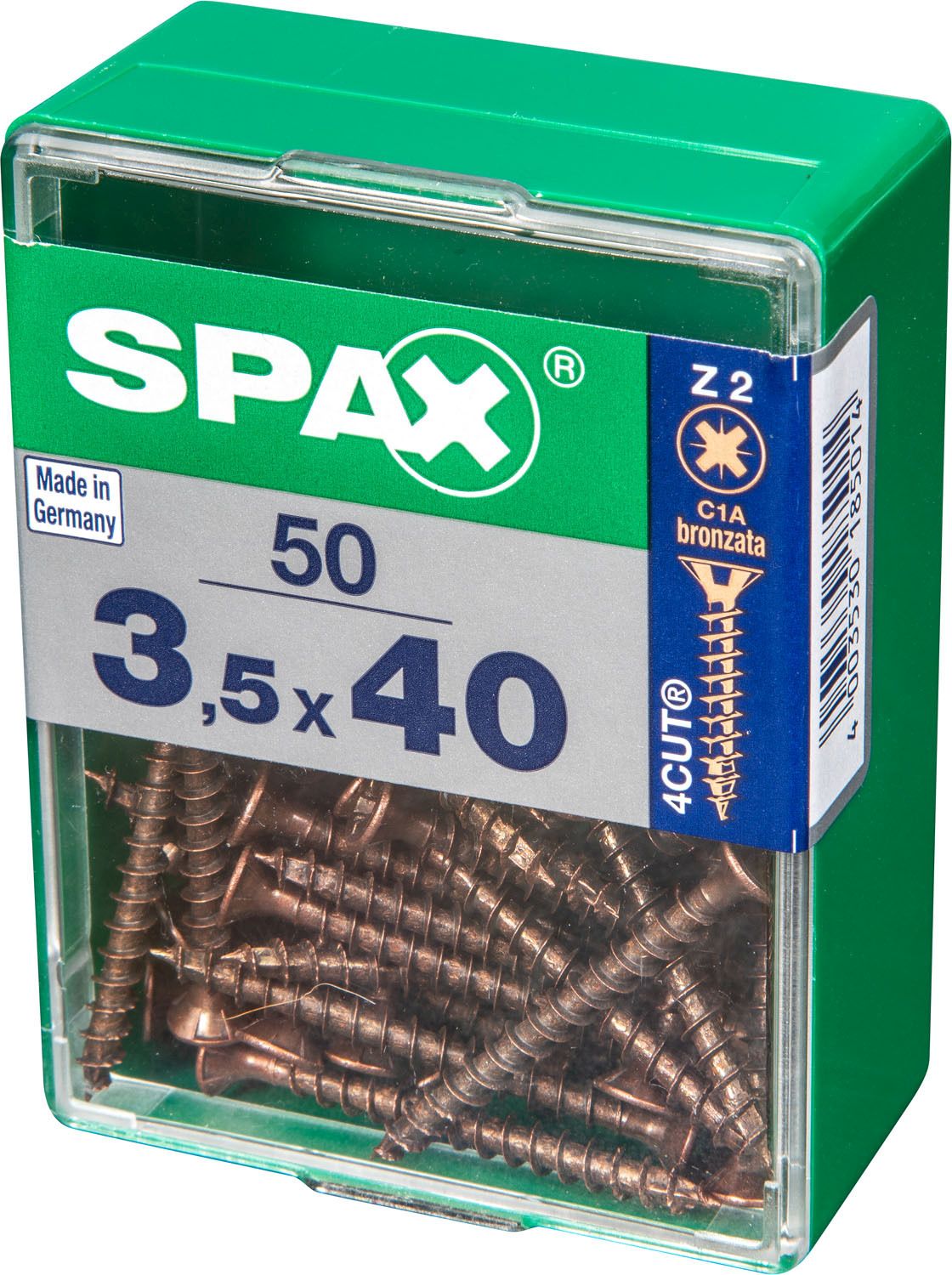 PLANA SPAX Z2 BRONCE M 50 UD.