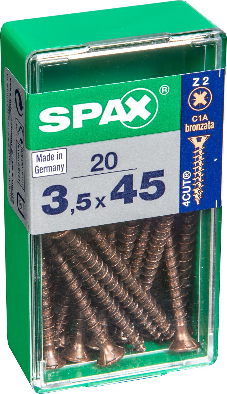 PLANA SPAX Z2 BRONCE S 20 UD.