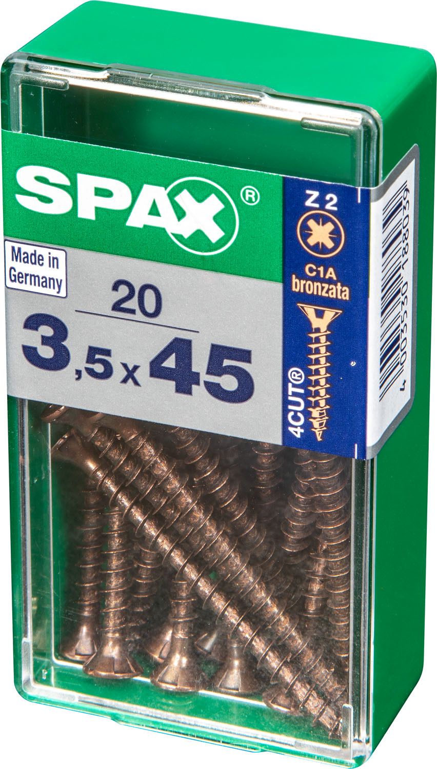 PLANA SPAX Z2 BRONCE S 20 UD.