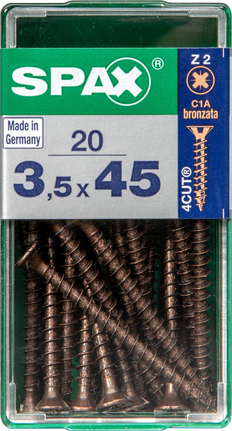 PLANA SPAX Z2 BRONCE S 20 UD.