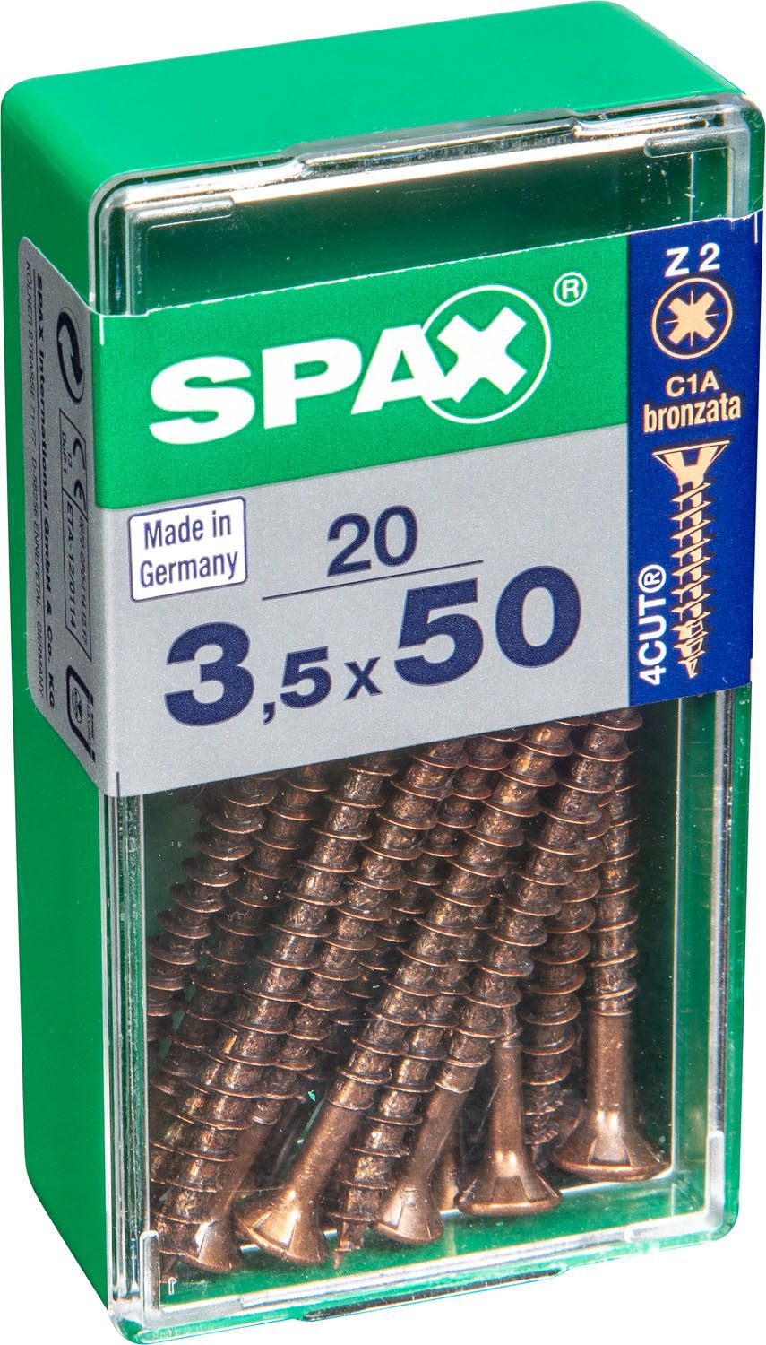 PLANA SPAX Z2 BRONCE S 20 UD.