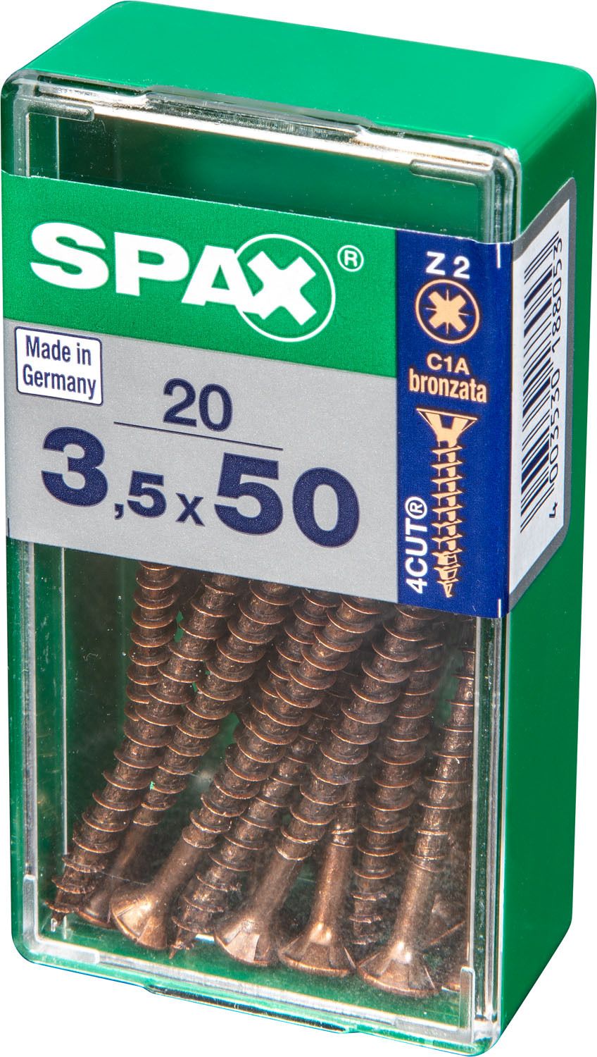 PLANA SPAX Z2 BRONCE S 20 UD.