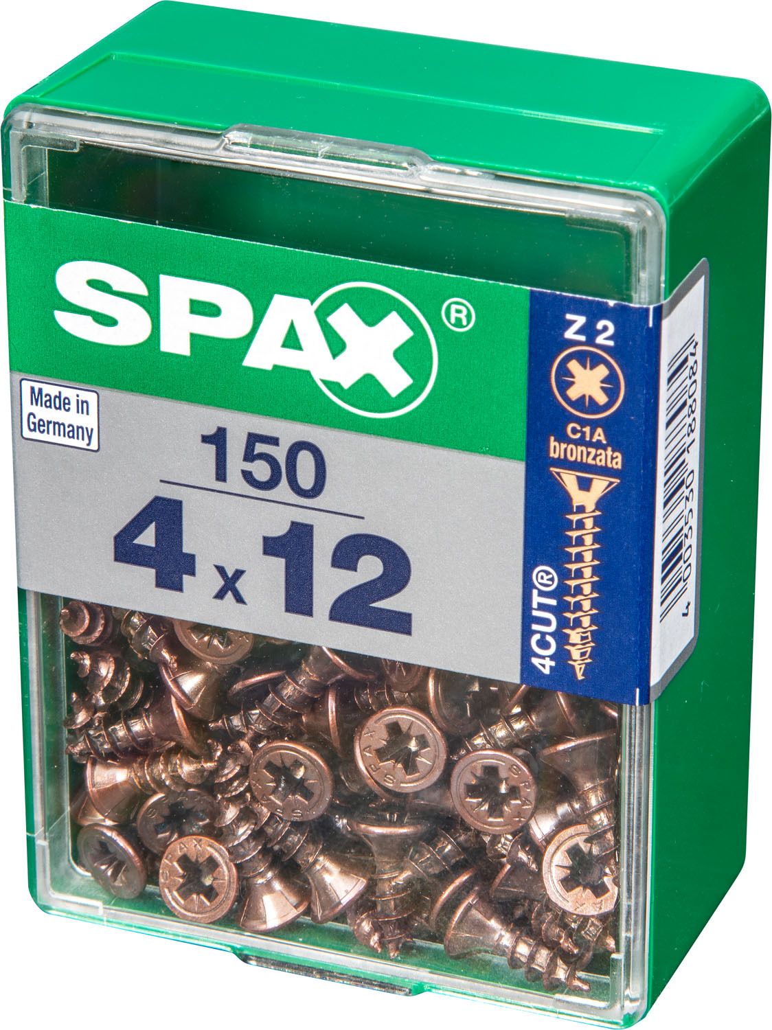 PLANA SPAX Z2 BRONCE M 150 UD.
