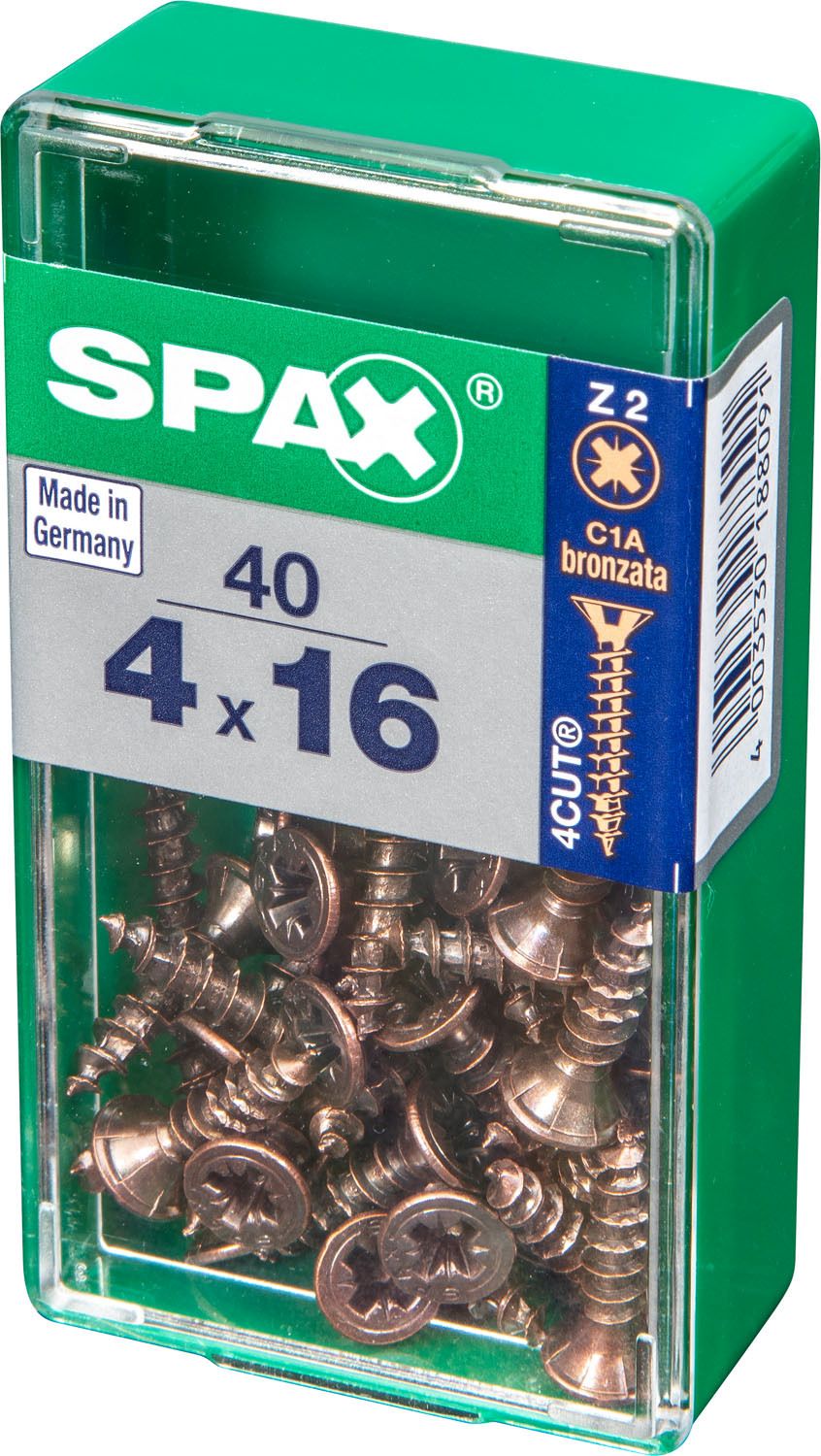 PLANA SPAX Z2 BRONCE S 40 UD.
