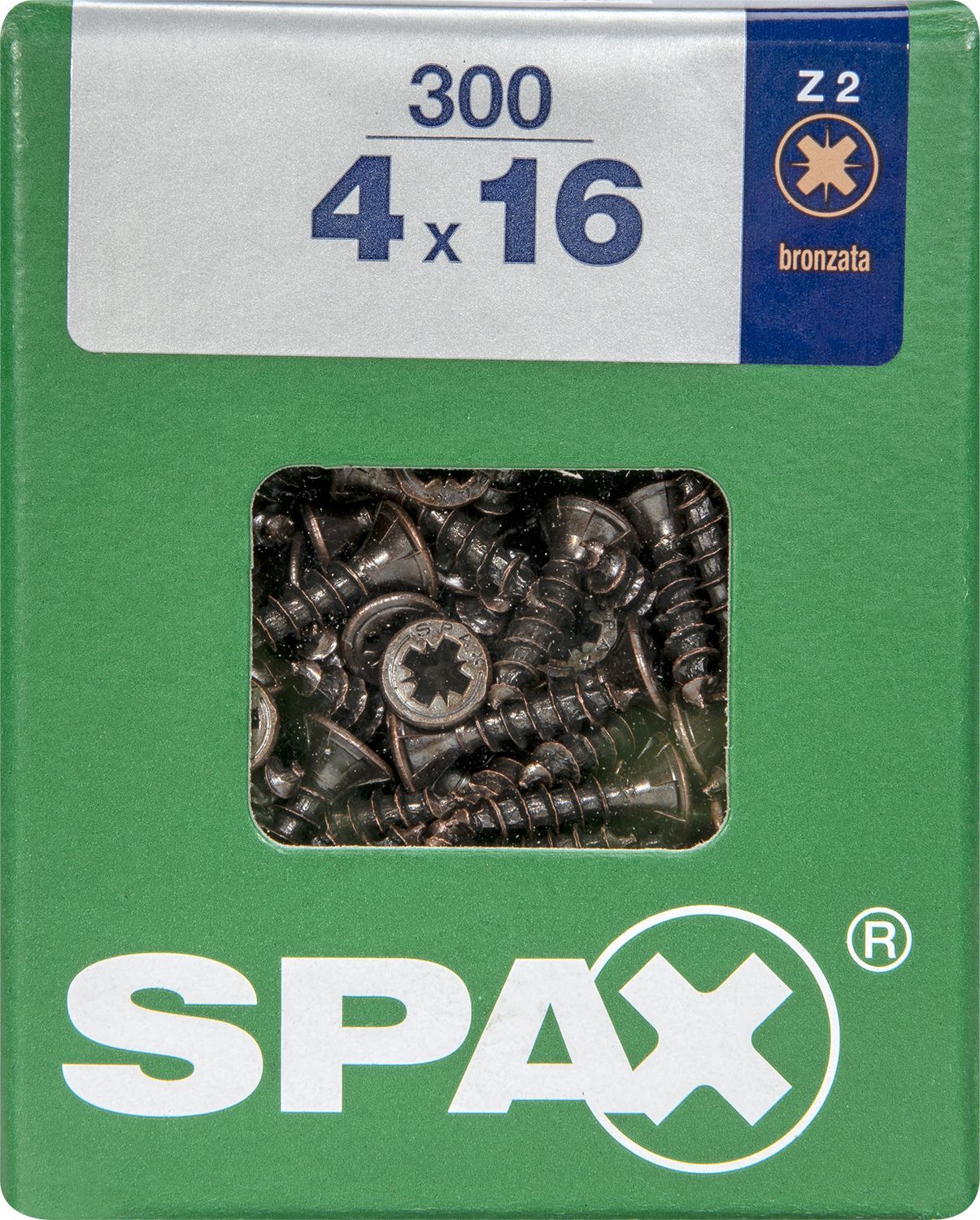 PLANA SPAX Z2 BRONCE L 300 UD.