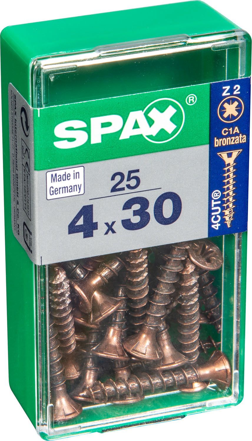 PLANA SPAX Z2 BRONCE S 25 UD.