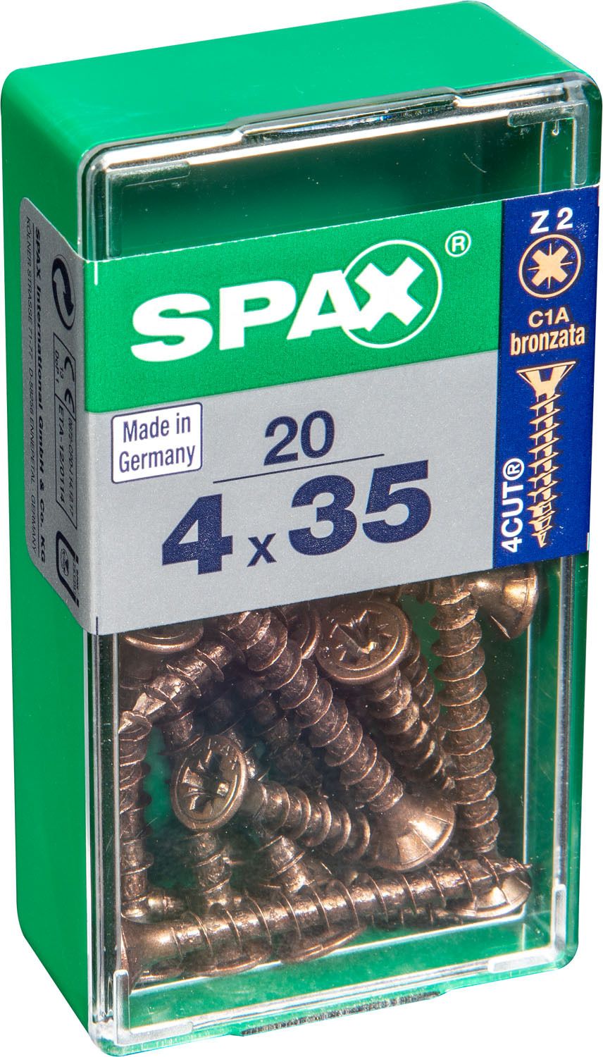 PLANA SPAX Z2 BRONCE S 20 UD.