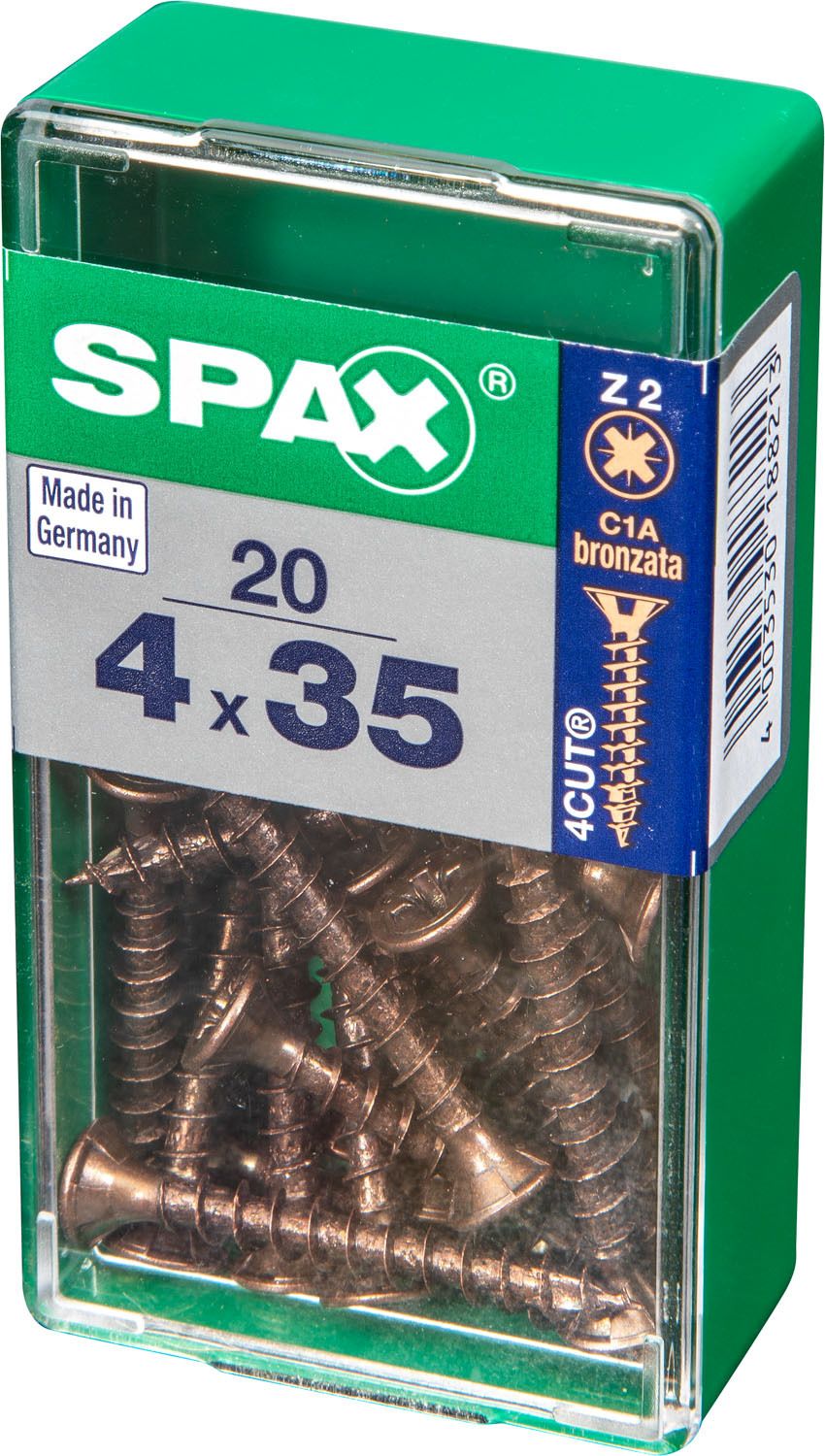 PLANA SPAX Z2 BRONCE S 20 UD.