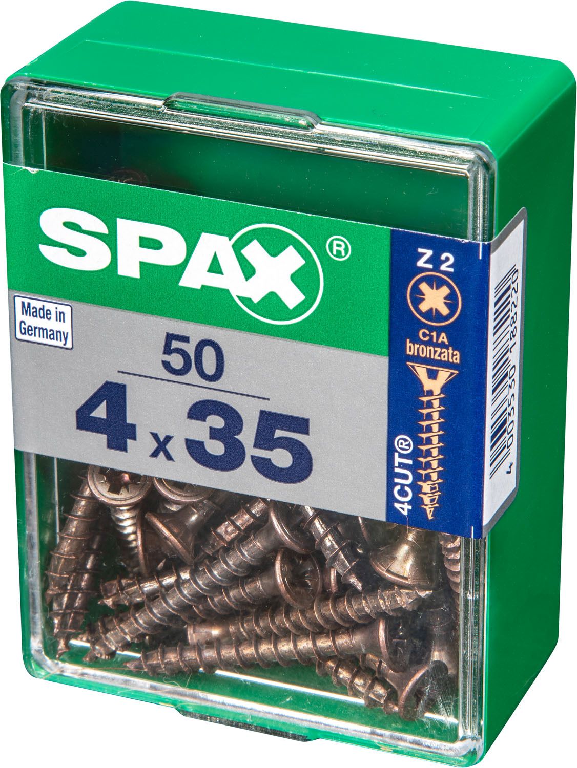 PLANA SPAX Z2 BRONCE M 50 UD.