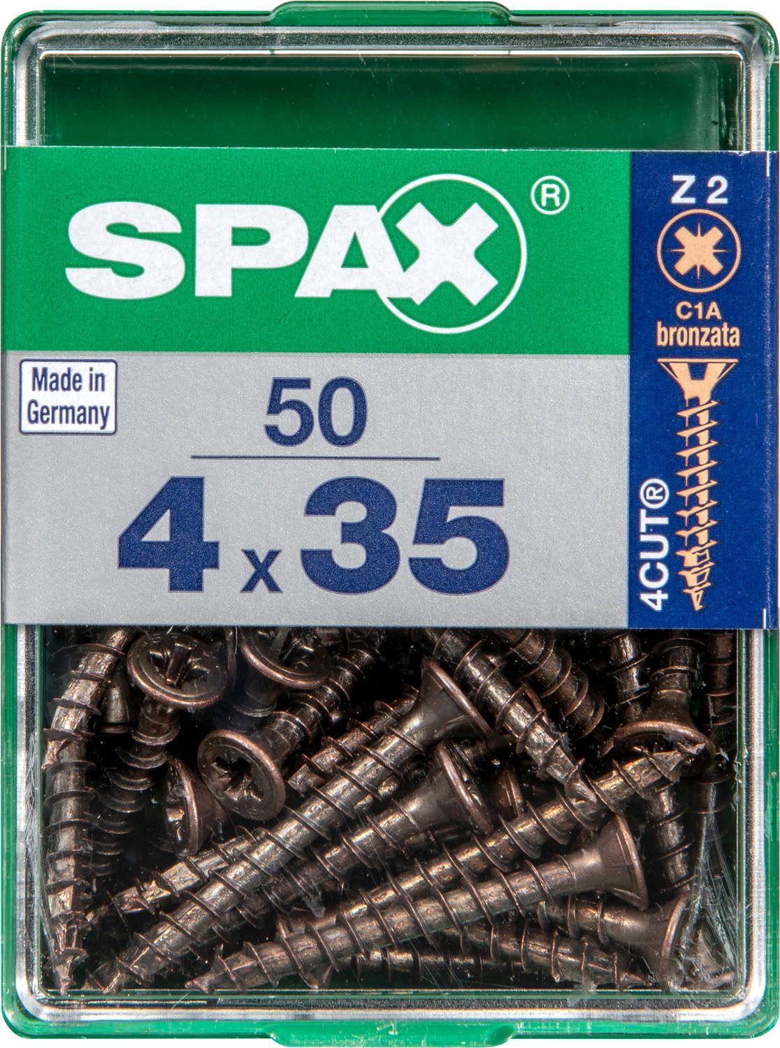 PLANA SPAX Z2 BRONCE M 50 UD.