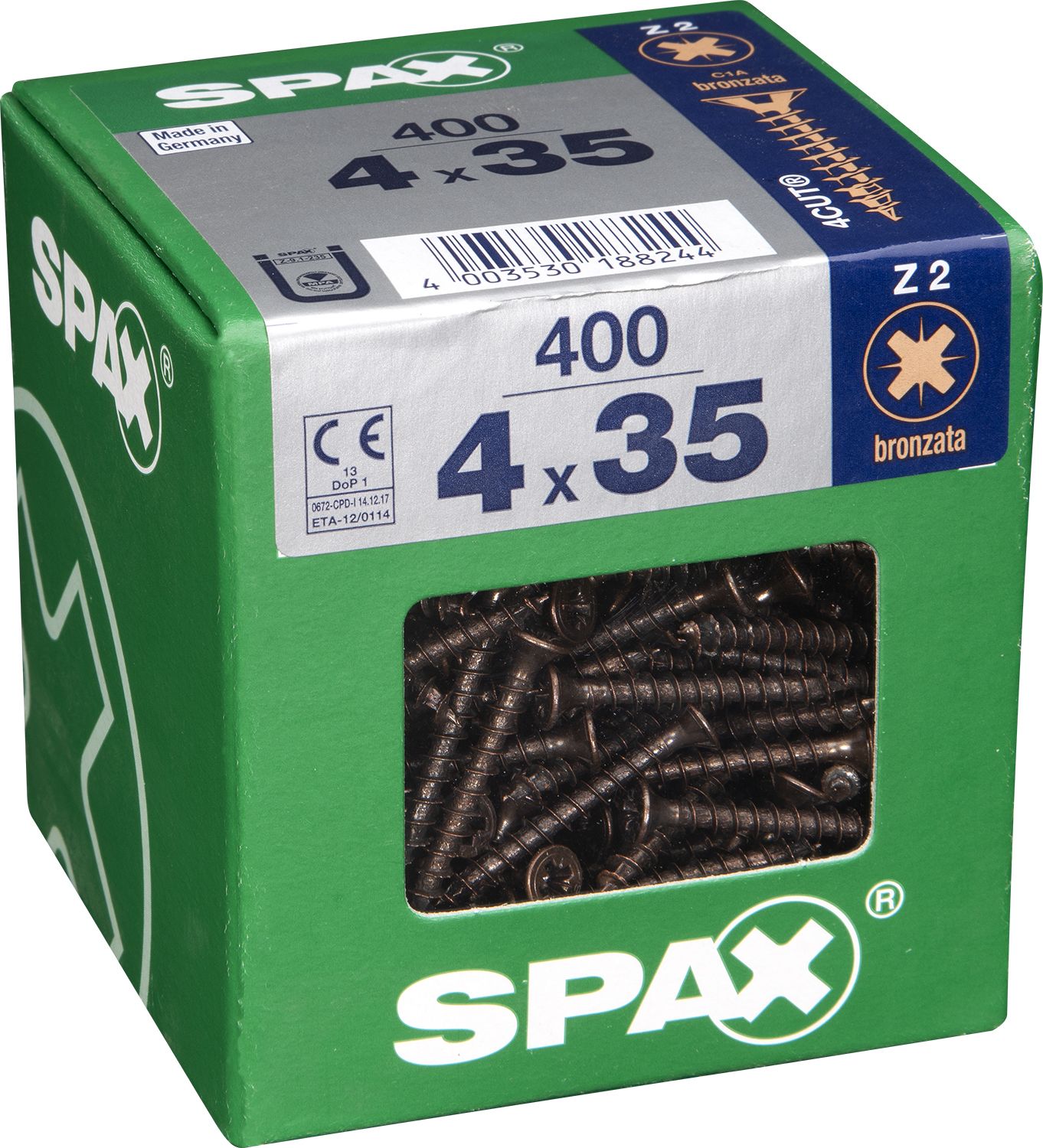 PLANA SPAX Z2 BRONCE XL400 UD.