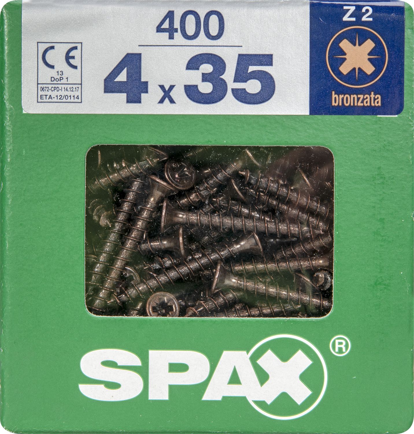 PLANA SPAX Z2 BRONCE XL400 UD.