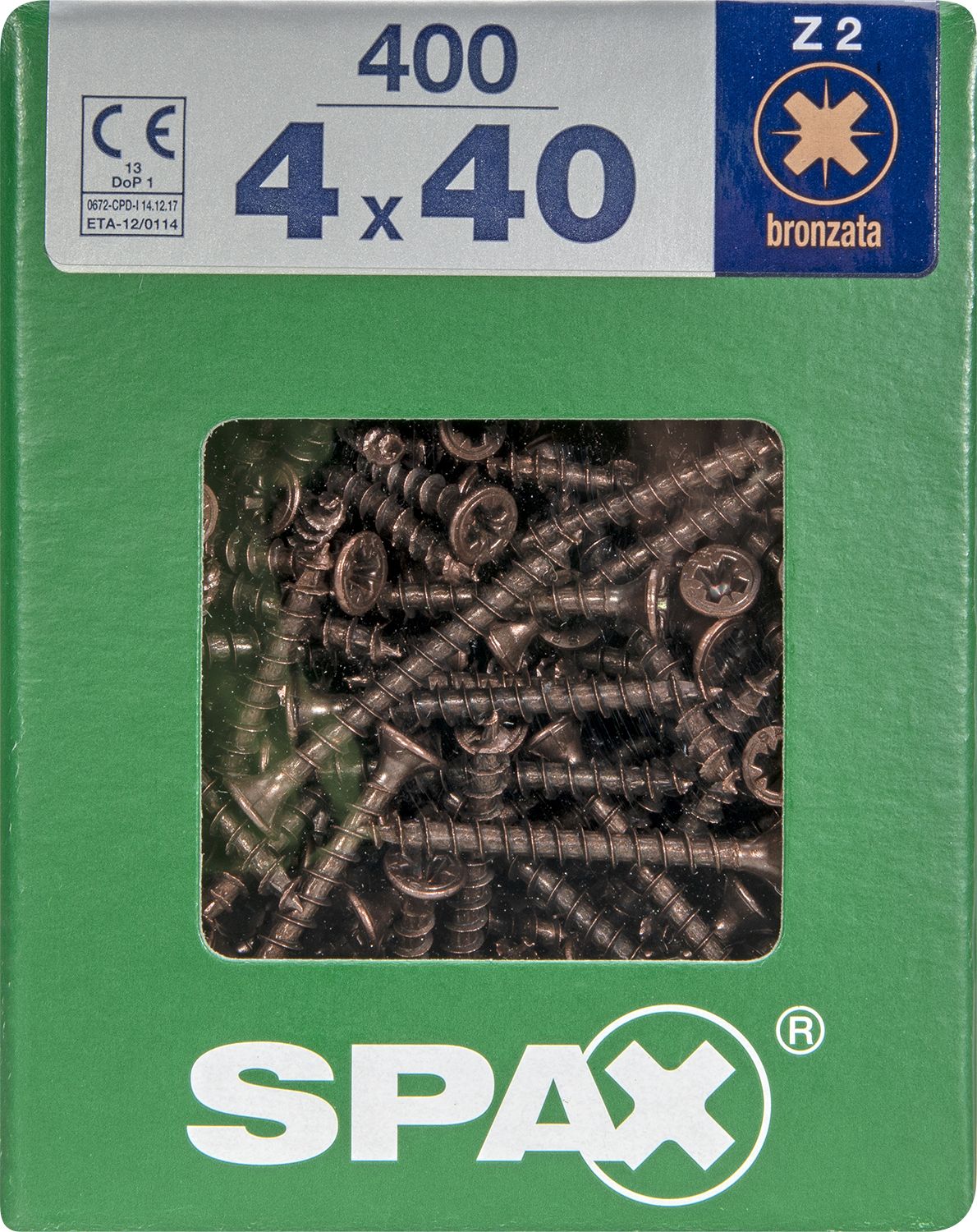 PLANA SPAX Z2 BRONCE XL 400 UD.