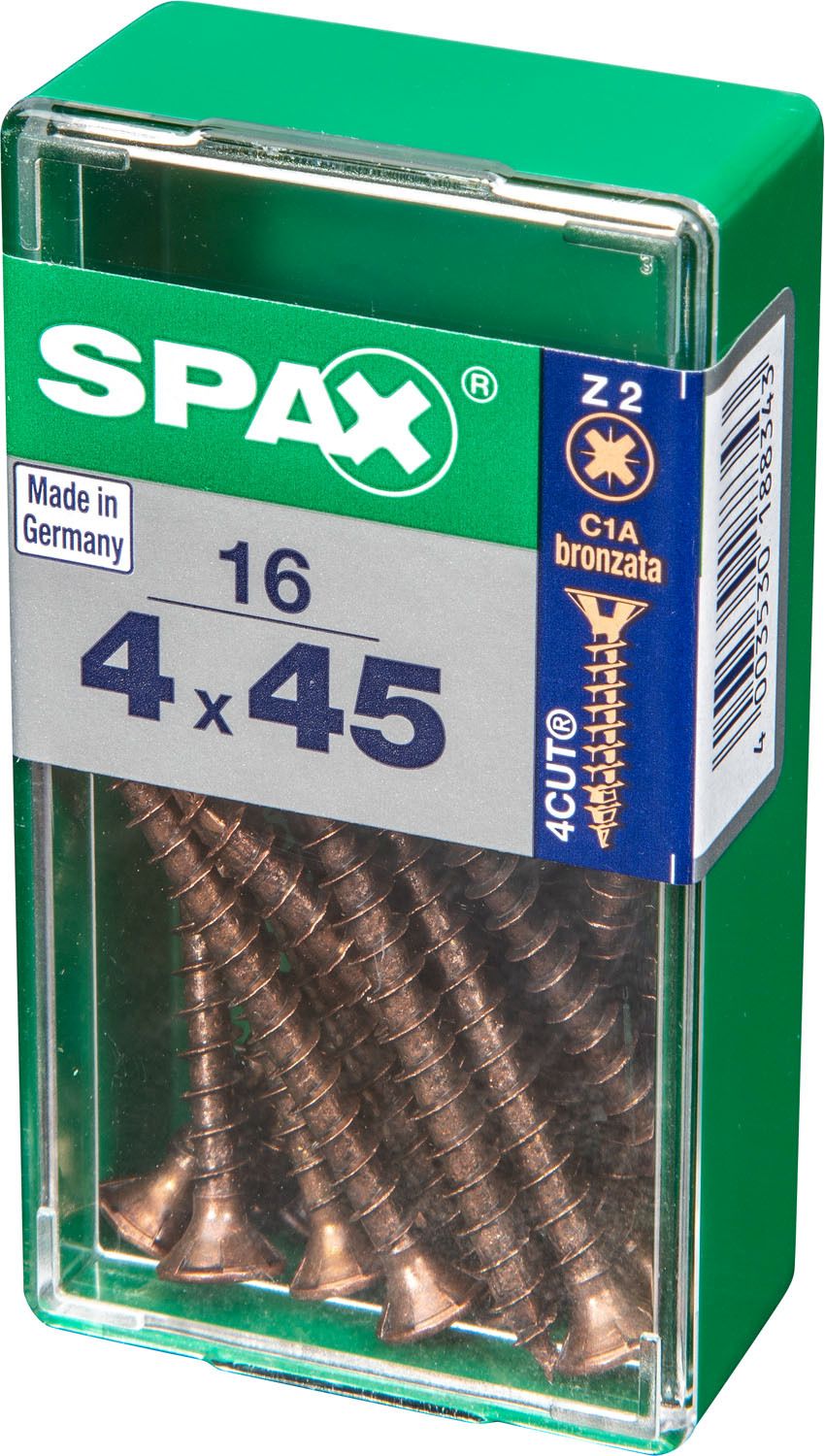 PLANA SPAX Z2 BRONCE S 16 UD.