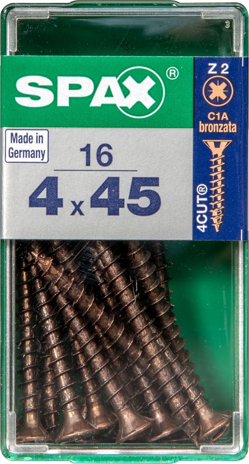 PLANA SPAX Z2 BRONCE S 16 UD.