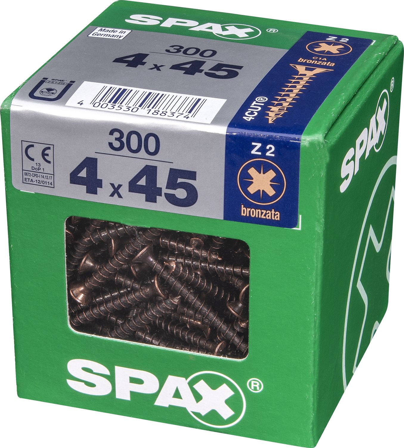PLANA SPAX Z2 BRONCE XL 300 UD.