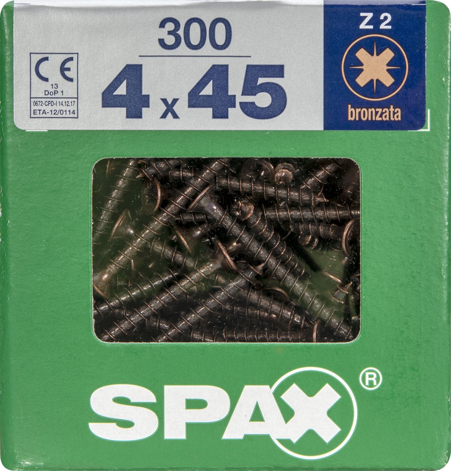 PLANA SPAX Z2 BRONCE XL 300 UD.
