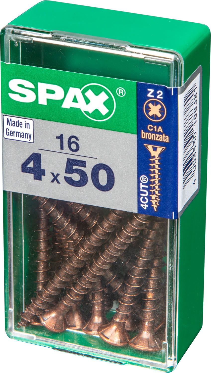 PLANA SPAX Z2 BRONCE S 16 UD.