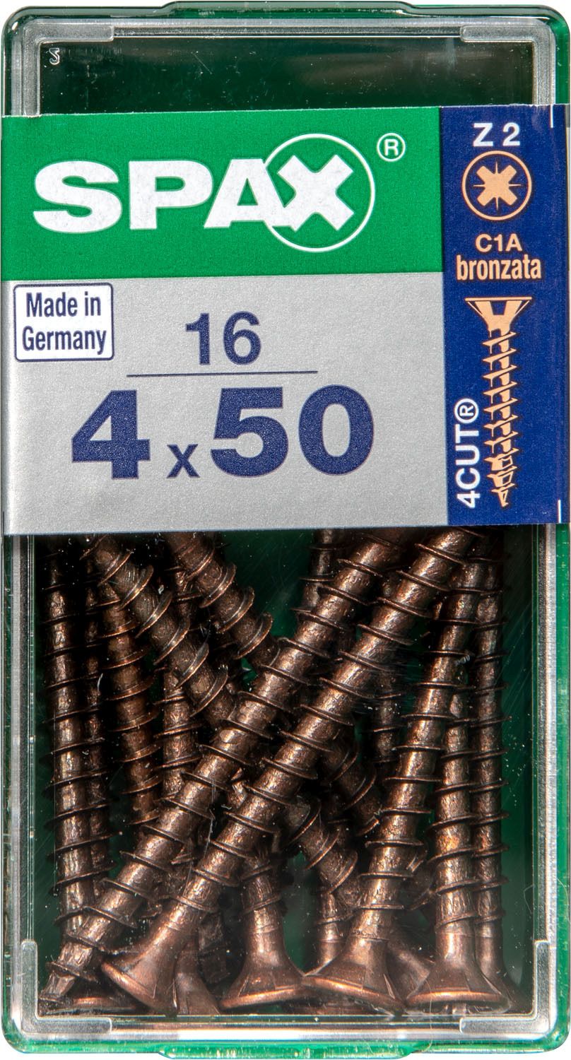 PLANA SPAX Z2 BRONCE S 16 UD.