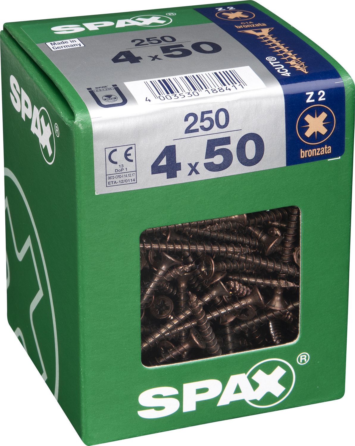 PLANA SPAX Z2 BRONCE XL 250 UD.