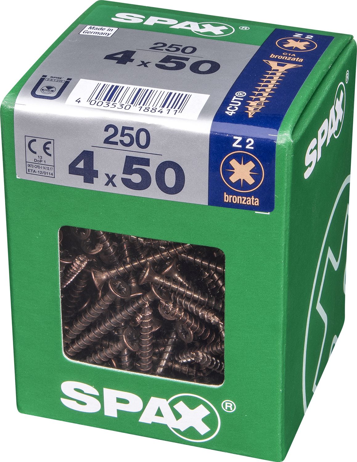 PLANA SPAX Z2 BRONCE XL 250 UD.