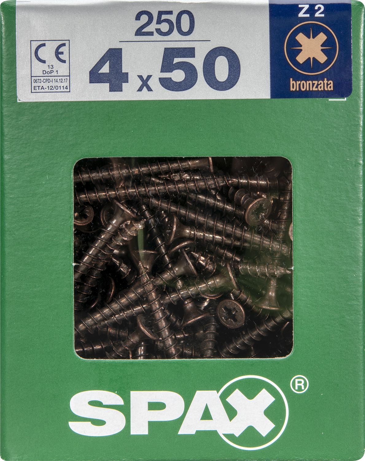 PLANA SPAX Z2 BRONCE XL 250 UD.