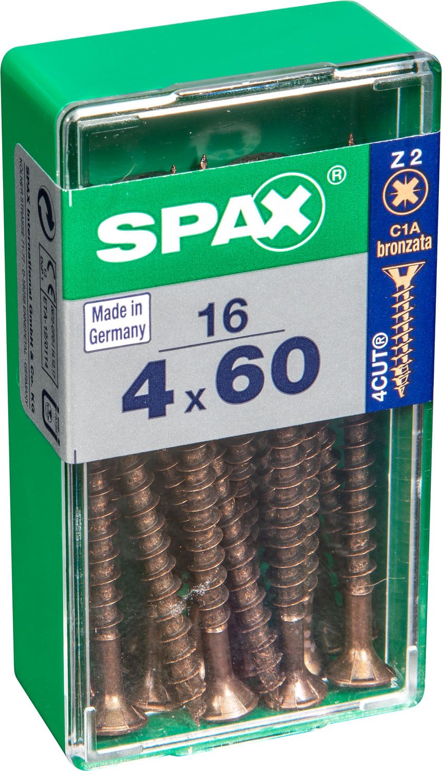 PLANA SPAX Z2 BRONCE S 16 UD.