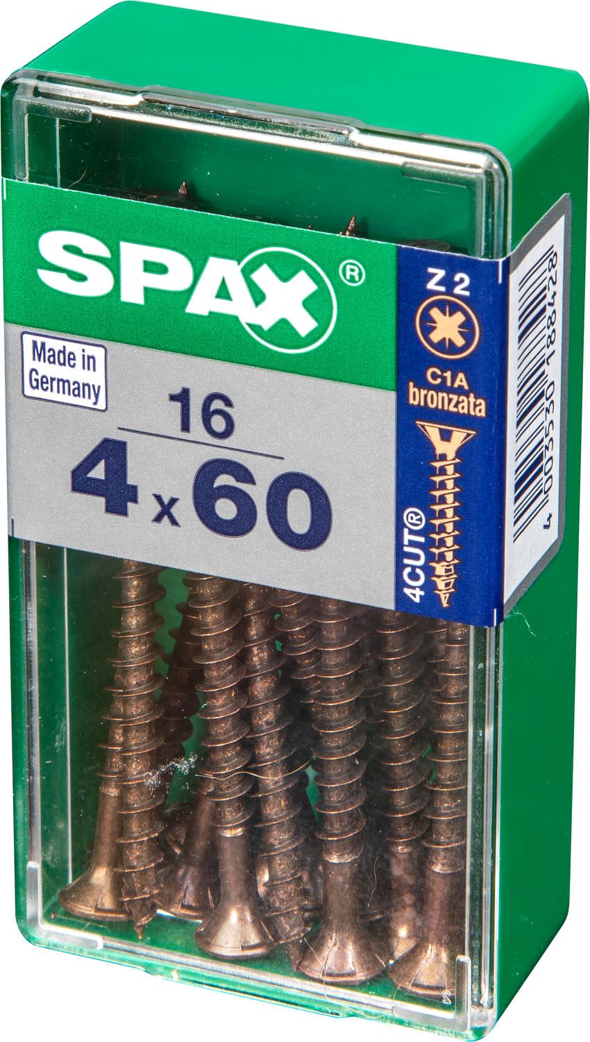 PLANA SPAX Z2 BRONCE S 16 UD.