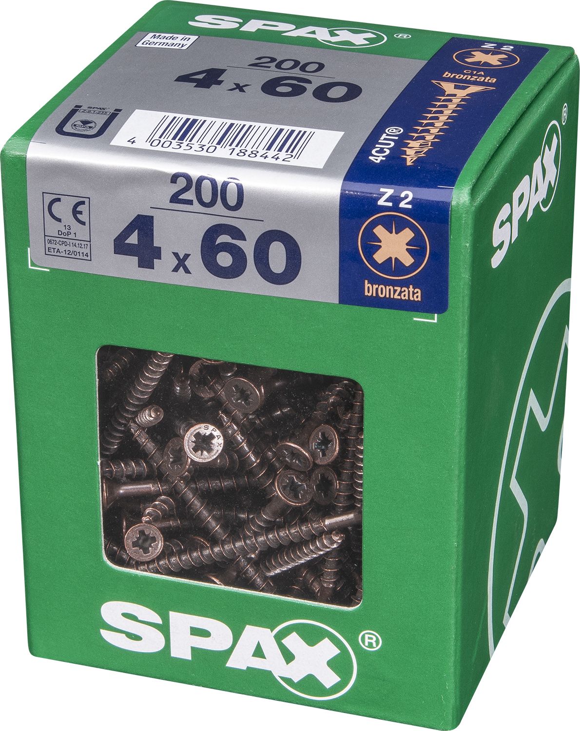PLANA SPAX Z2 BRONCE XL 200 UD.