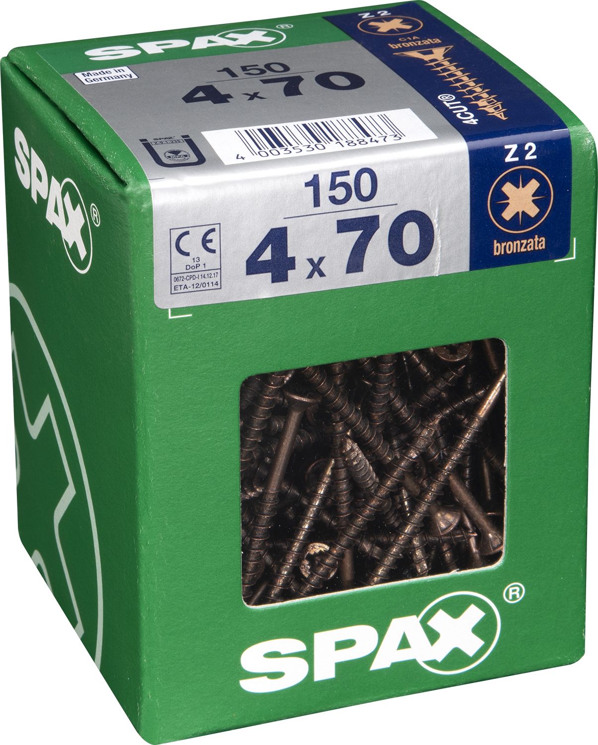 PLANA SPAX Z2 BRONCE XL 150 UD.