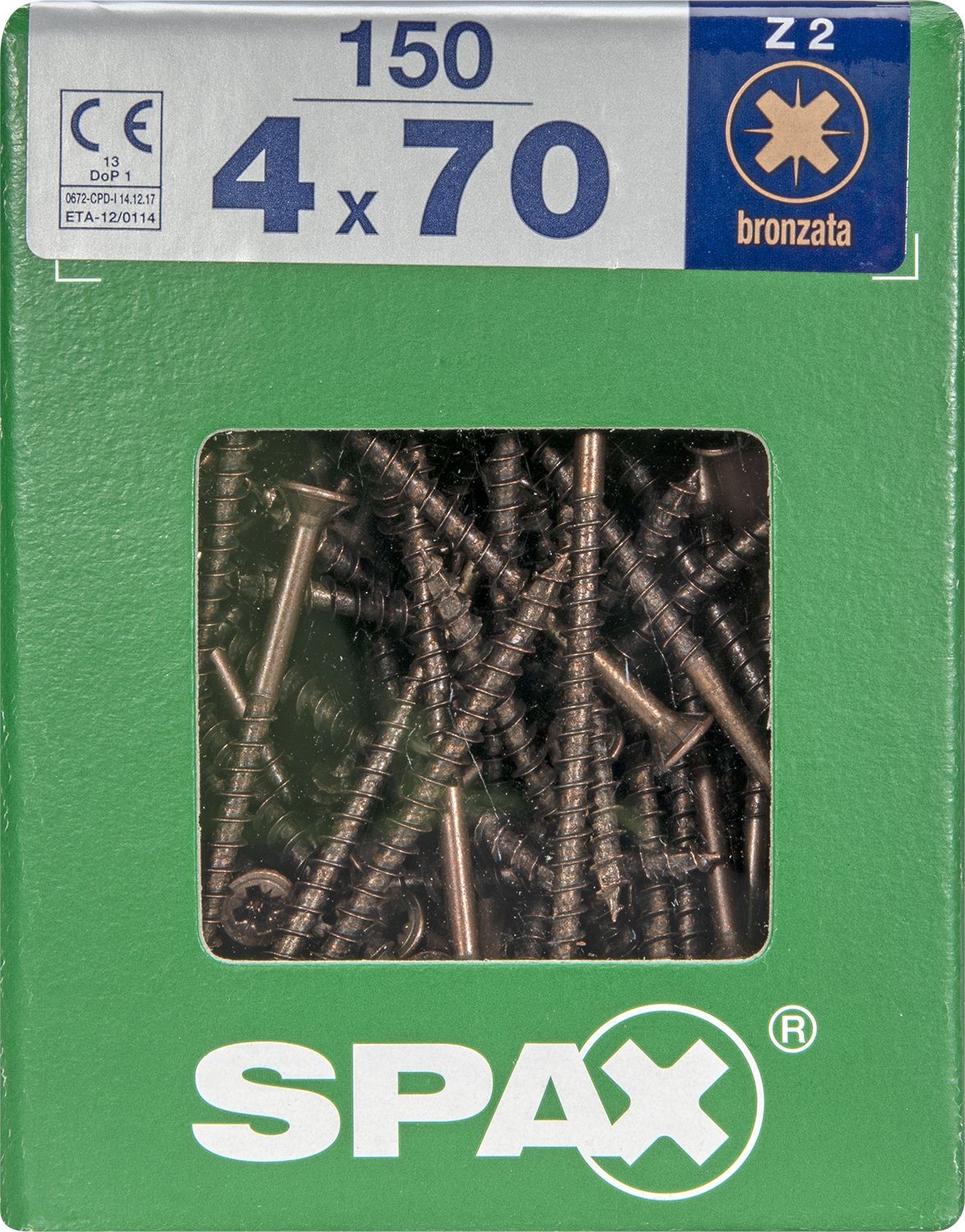 PLANA SPAX Z2 BRONCE XL 150 UD.