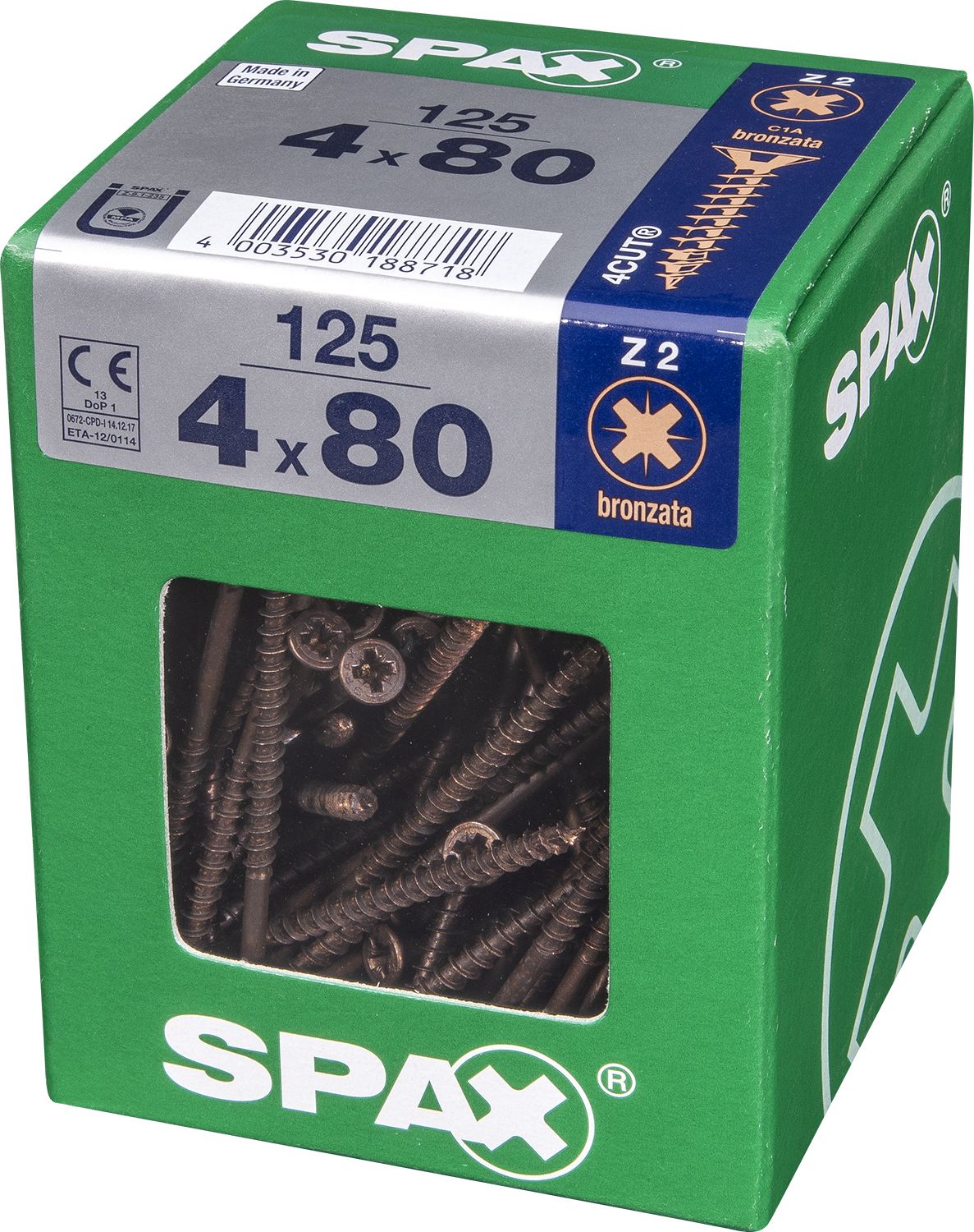 PLANA SPAX Z2 BRONCE XL 125 UD.