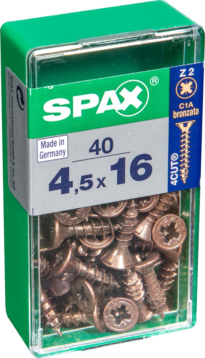 PLANA SPAX Z2 BRONCE S 40 UD.