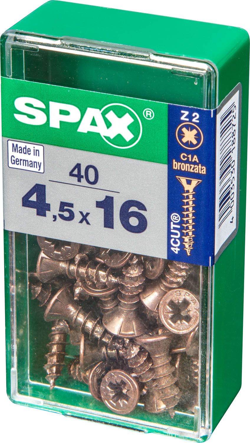 PLANA SPAX Z2 BRONCE S 40 UD.