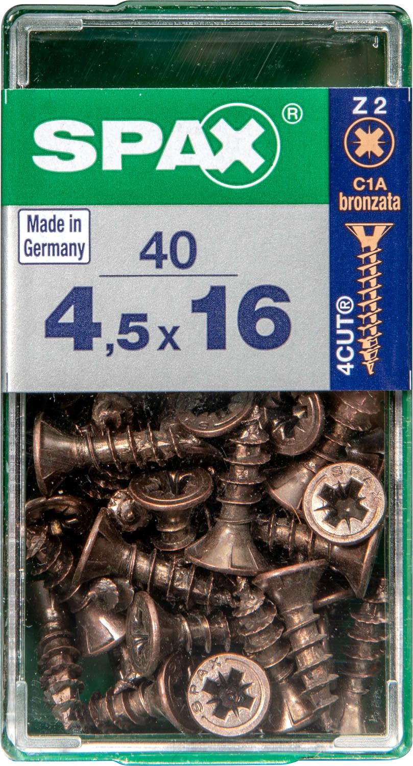 PLANA SPAX Z2 BRONCE S 40 UD.
