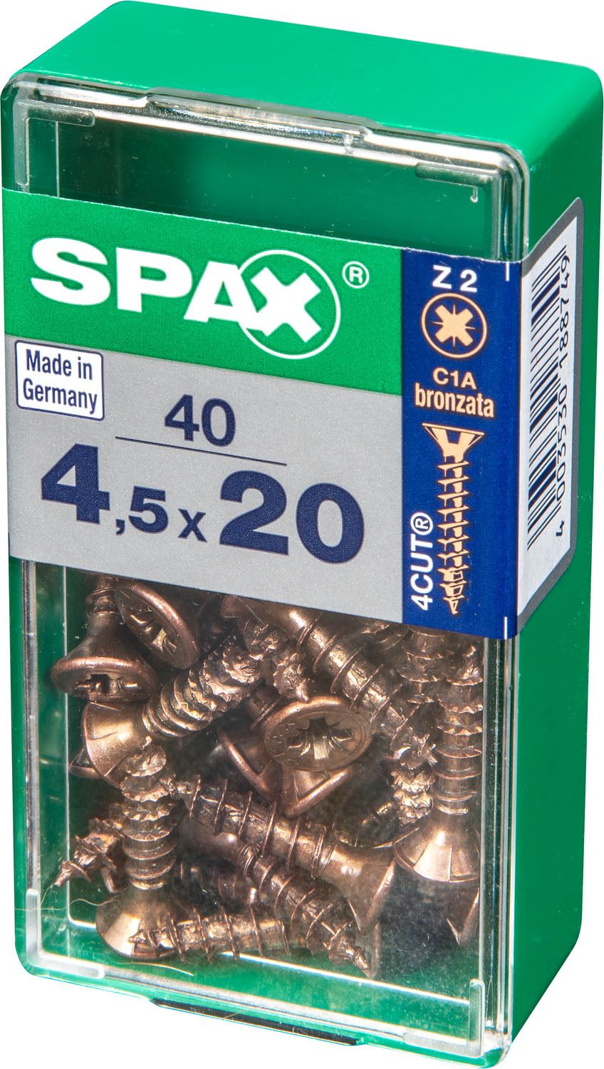 PLANA SPAX Z2 BRONCE S 40 UD.