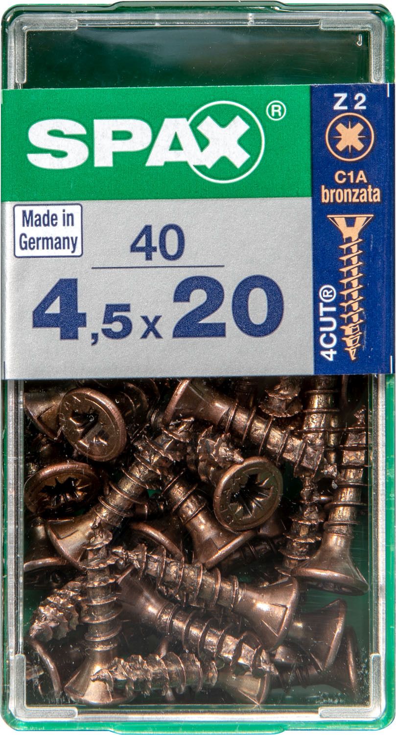 PLANA SPAX Z2 BRONCE S 40 UD.