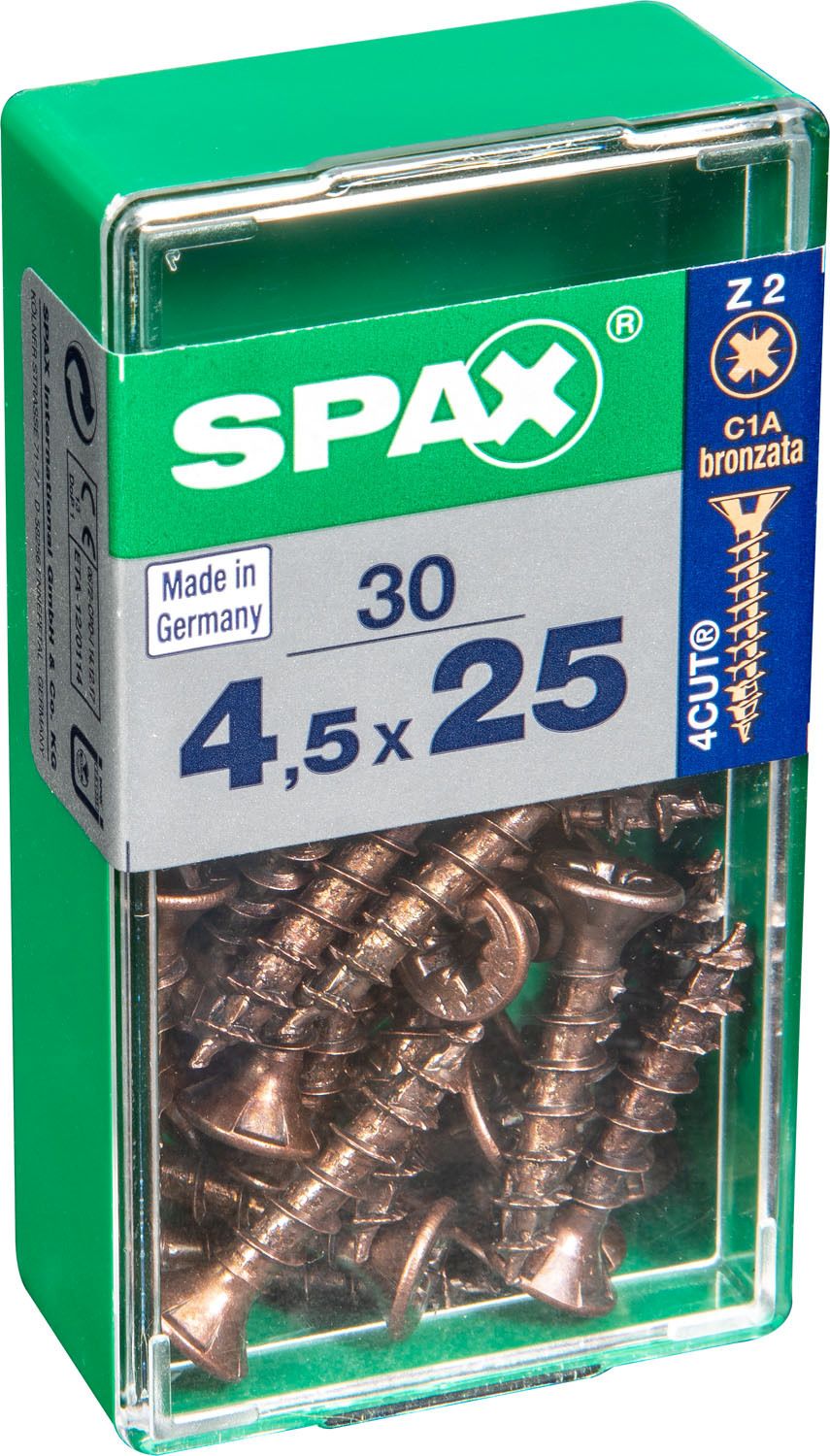 PLANA SPAX Z2 BRONCE S 30 UD.