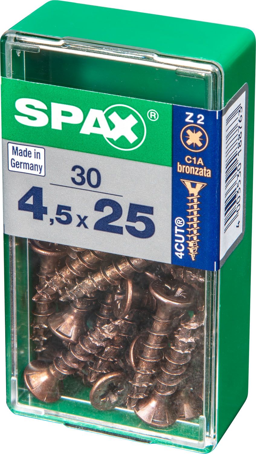PLANA SPAX Z2 BRONCE S 30 UD.