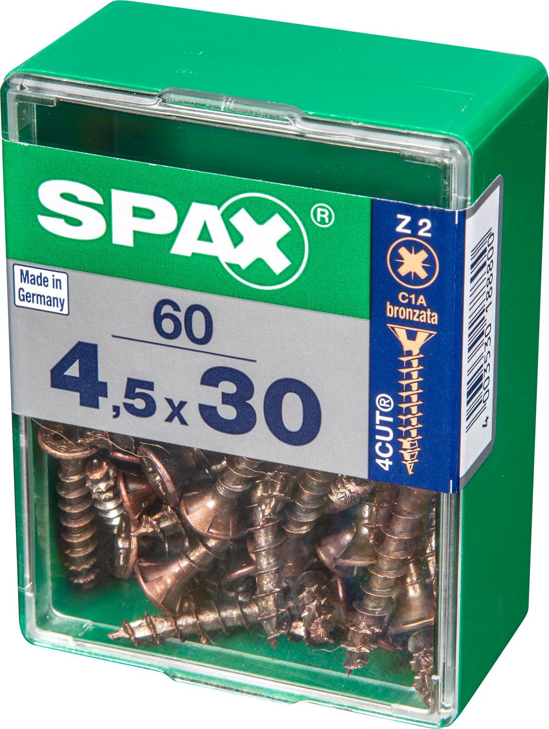 PLANA SPAX Z2 BRONCE M 60 UD.
