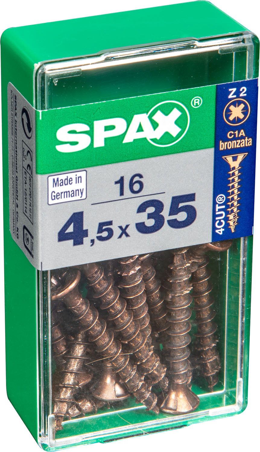 PLANA SPAX Z2 BRONCE S 16 UD.