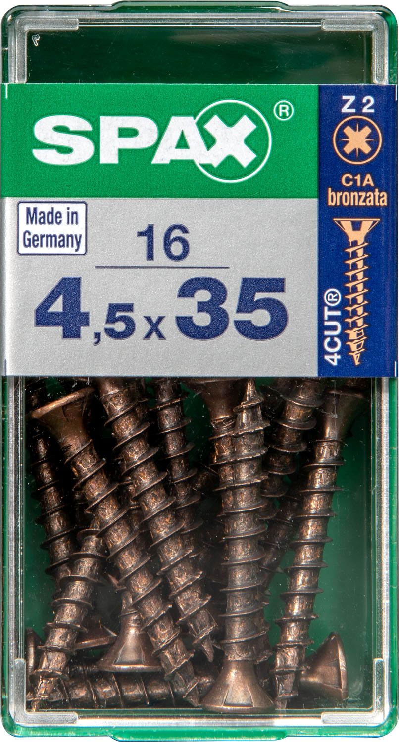 PLANA SPAX Z2 BRONCE S 16 UD.
