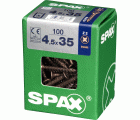 PLANA SPAX Z2 BRONCE L 100 UD.