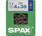 PLANA SPAX Z2 BRONCE L 100 UD.