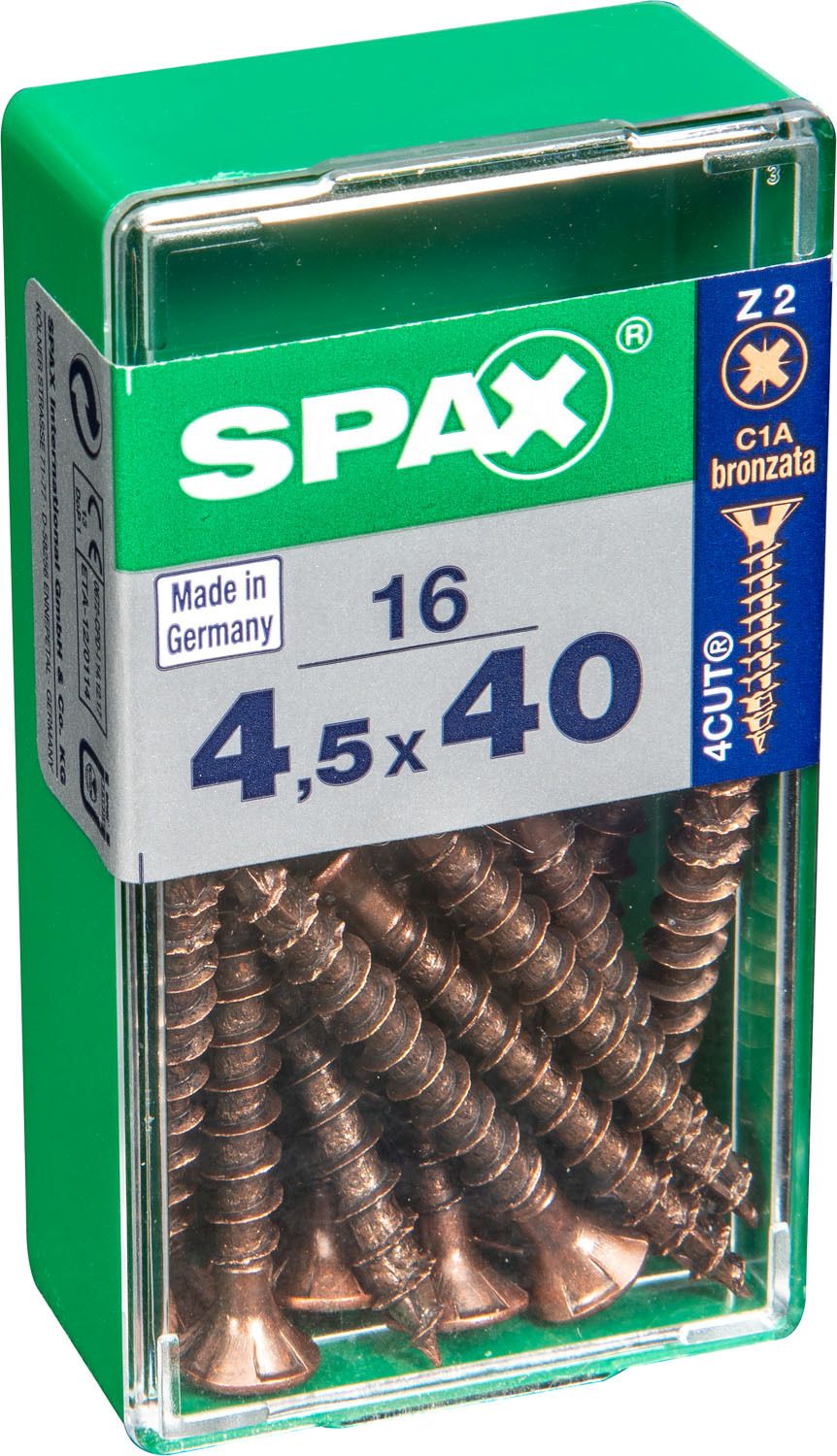 PLANA SPAX Z2 BRONCE S 16 UD.