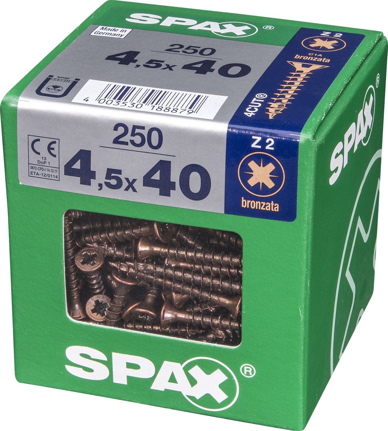 PLANA SPAX Z2 BRONCE XL 250 UD.