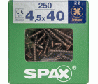 PLANA SPAX Z2 BRONCE XL 250 UD.
