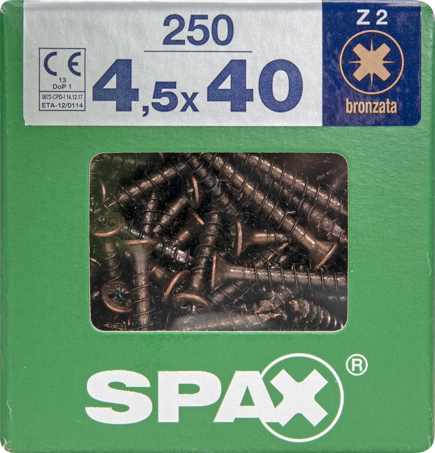 PLANA SPAX Z2 BRONCE XL 250 UD.