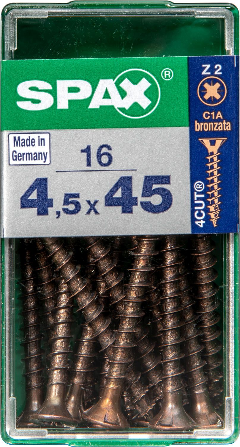 PLANA SPAX Z2 BRONCE S 16 UD.